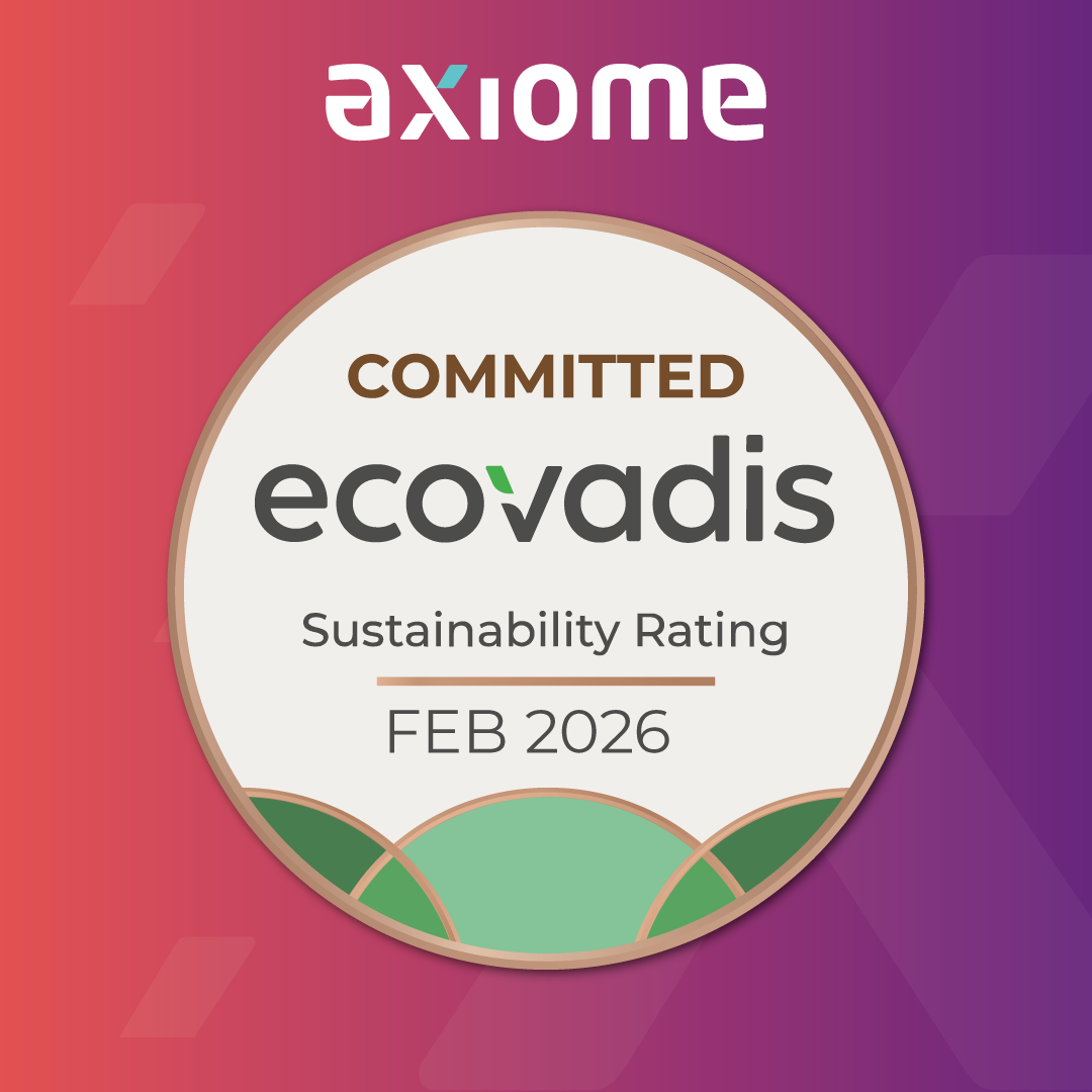 Obtention du Badge entreprise engagée Ecovadis par Axiome